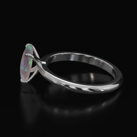 1.22 Ct. Gemstone Ring, 14K White Gold 4