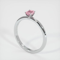 0.44 Ct. Sapphire Ring, 14K White Gold 2