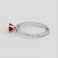 0.45 Ct. Ruby Ring, 14K White Gold 4