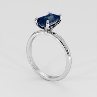 2.07 Ct. Bi Color Sapphire Ring, 14K White Gold 2