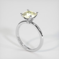 2.65 Ct. Yellow Sapphire Ring, 14K White Gold 2