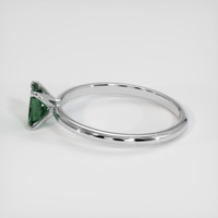 0.93 Ct. Green Sapphire Ring, 14K White Gold 4