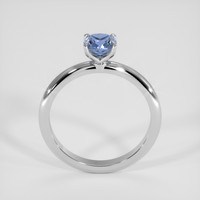 1.00 Ct. Purplish Blue Sapphire Ring, 14K White Gold 3