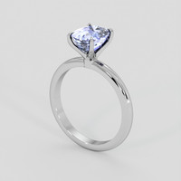 2.48 Ct. Violet Sapphire Ring, 14K White Gold 2