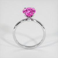 2.08 Ct. Pink Sapphire Ring, 14K White Gold 3