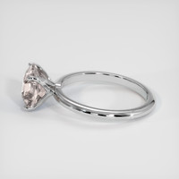 2.74 Ct. Bluish Grey Sapphire Ring, 14K White Gold 4