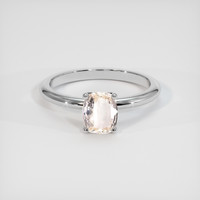 1.07 Ct. Yellow Sapphire Ring, 14K White Gold 1
