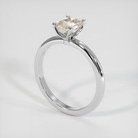 1.07 Ct. Yellow Sapphire Ring, 14K White Gold 2