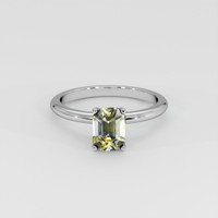 1.16 Ct. Bi Color Sapphire Ring, 14K White Gold 1