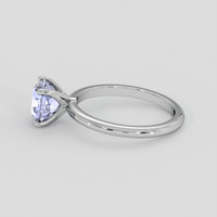 2.13 Ct. Bluish Purple Sapphire Ring, 14K White Gold 4