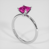2.02 Ct. Pink Sapphire Ring, 14K White Gold 2