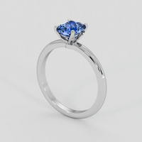 1.29 Ct. Blue Sapphire Ring, 14K White Gold 2