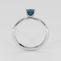 0.48 Ct. Bluish Green Sapphire Ring, 14K White Gold 3