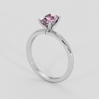 1.15 Ct. Pink Sapphire Ring, 14K White Gold 2