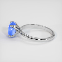 2.91 Ct. Blue Sapphire Ring, 14K White Gold 4