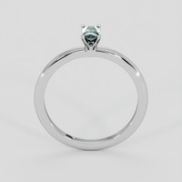 0.33 Ct. Bluish Green Sapphire Ring, 14K White Gold 3