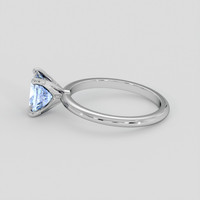 1.56 Ct. Blue Sapphire Ring, 14K White Gold 4