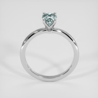 1.35 Ct. Bluish Green Sapphire Ring, 14K White Gold 3