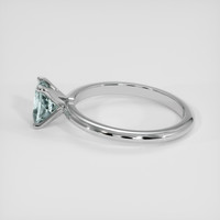 1.35 Ct. Bluish Green Sapphire Ring, 14K White Gold 4