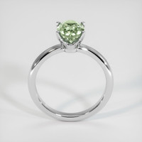 1.33 Ct. Yellowish Green Sapphire Ring, 14K White Gold 3