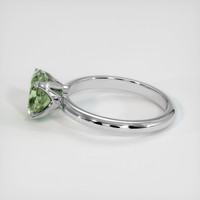 1.33 Ct. Yellowish Green Sapphire Ring, 14K White Gold 4