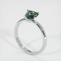 0.93 Ct. Sapphire Ring, 14K White Gold 2