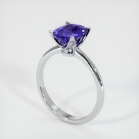 2.90 Ct. Sapphire Ring, 14K White Gold 2