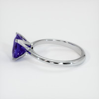 2.90 Ct. Sapphire Ring, 14K White Gold 4