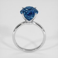 6.90 Ct. Blue Sapphire Ring, 18K White Gold 3
