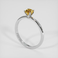 0.54 Ct. Bi Color Sapphire Ring, 18K White Gold 2