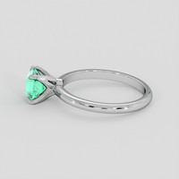 0.99 Ct. Emerald Ring, 18K White Gold 4