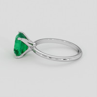 3.37 Ct. Emerald Ring, 18K White Gold 4