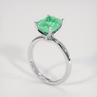 3.06 Ct. Emerald Ring, 18K White Gold 2