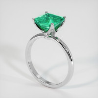 2.63 Ct. Emerald Ring, 18K White Gold 2