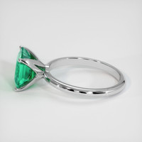 2.63 Ct. Emerald Ring, 18K White Gold 4