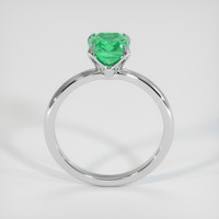1.01 Ct. Emerald Ring, 18K White Gold 3