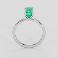 1.57 Ct. Emerald Ring, 18K White Gold 3