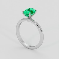 1.72 Ct. Emerald Ring, 18K White Gold 2
