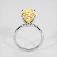 6.08 Ct. Yellow Citrine Ring, 18K White Gold 3