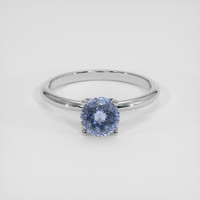 1.60 Ct. Blue Spinel Ring, 18K White Gold 1