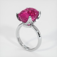 11.80 Ct. Sapphire Ring, 18K White Gold 2