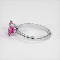 2.20 Ct. Pink Sapphire Ring, 18K White Gold 4