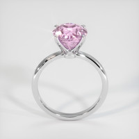 4.65 Ct. Purplish Pink Sapphire Ring, 18K White Gold 3
