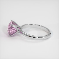 4.65 Ct. Purplish Pink Sapphire Ring, 18K White Gold 4