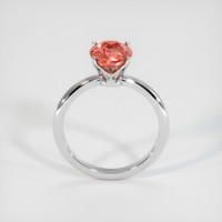 2.50 Ct. Padparadscha Sapphire Ring, 18K White Gold 3