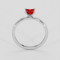 0.48 Ct. Ruby Ring, 18K White Gold 3