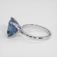 5.73 Ct. Bi Color Sapphire Ring, 18K White Gold 4