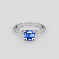 1.16 Ct. Blue Sapphire Ring, 18K White Gold 1
