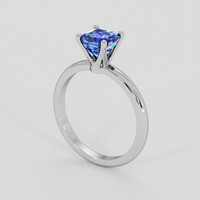 1.16 Ct. Blue Sapphire Ring, 18K White Gold 2