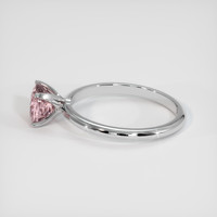 1.34 Ct. Pink Sapphire Ring, 18K White Gold 4